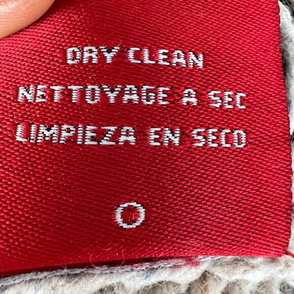 n:PHILANTHROPY Wool Alpaca Crew Distressed Knit Sweater Marble Beige Medium M - Picture 12 of 12